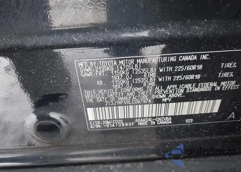 2020 Toyota Rav4 Trd Off-Road из США, поврежденный, VIN 2T3J1RFVXLC067974